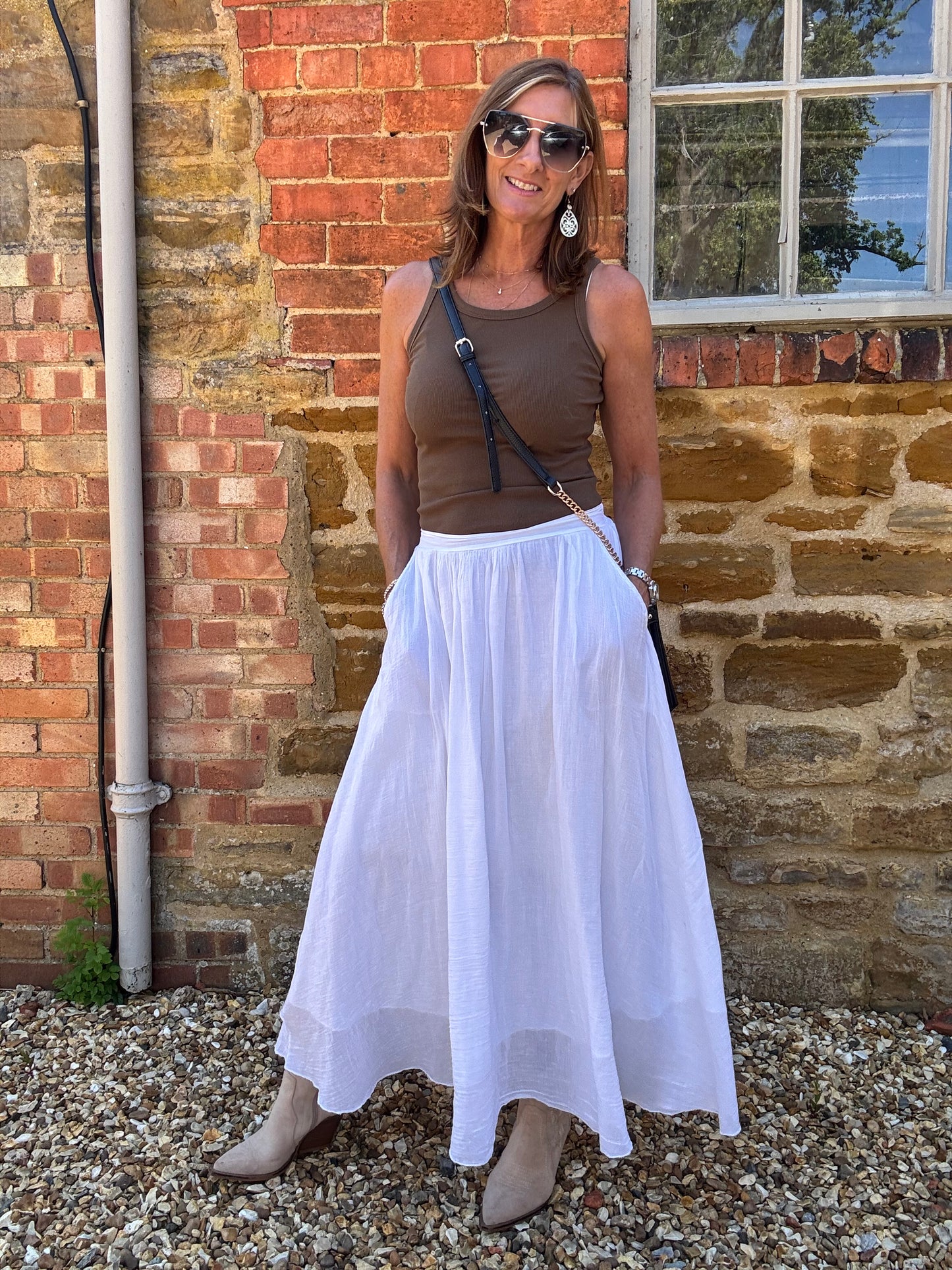 Sasha Cotton Maxi Skirt