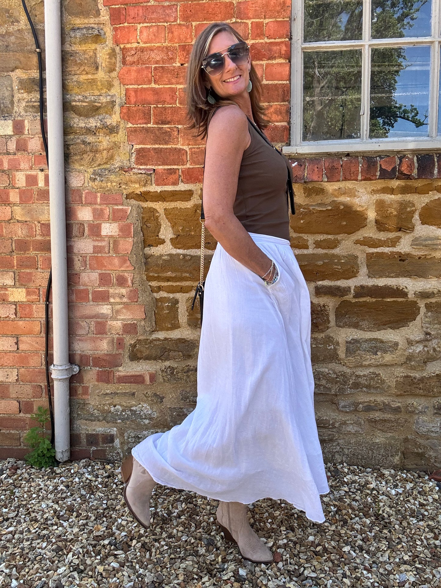 Sasha Cotton Maxi Skirt