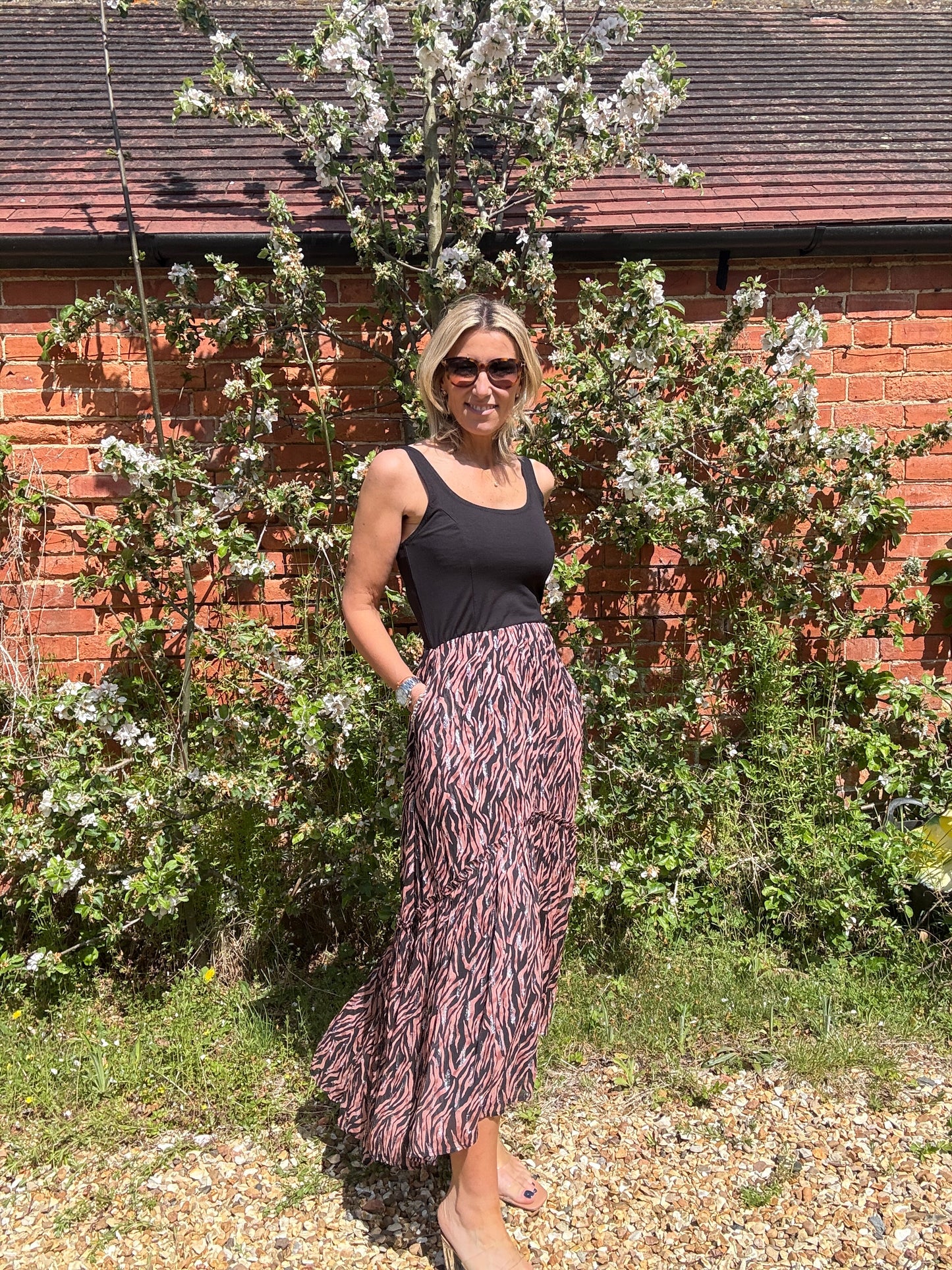 Mia Tiger Print Maxi Dress