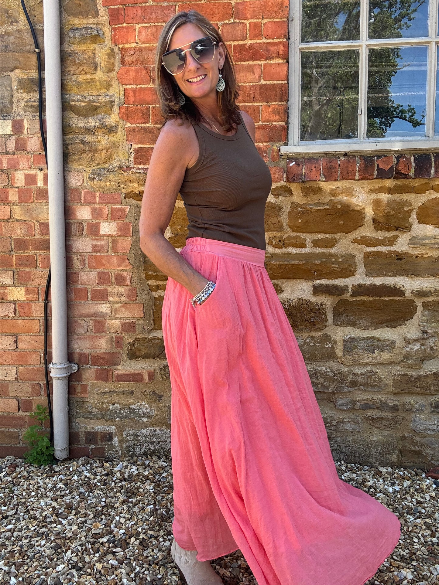 Sasha Cotton Maxi Skirt