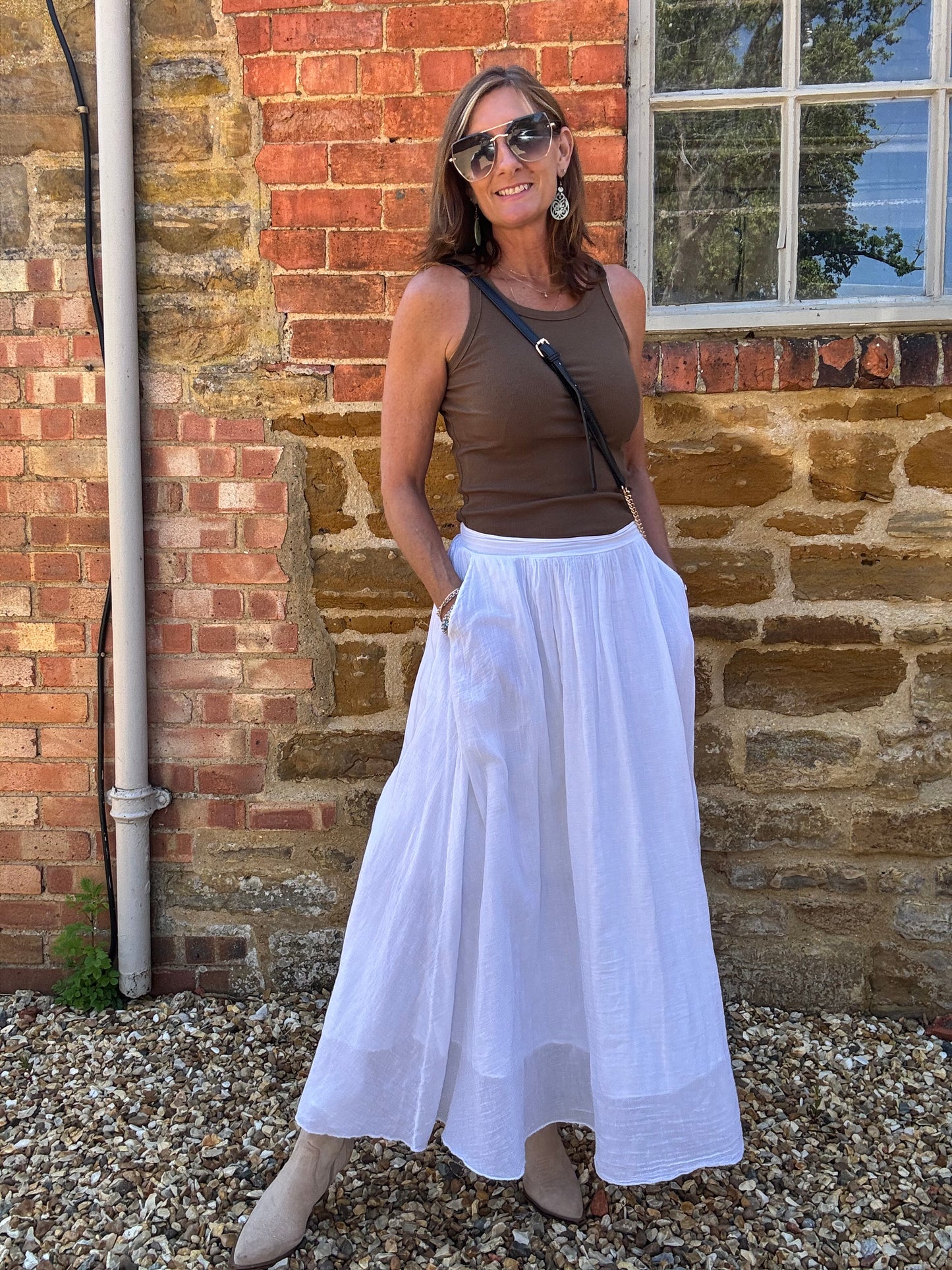 Sasha Cotton Maxi Skirt