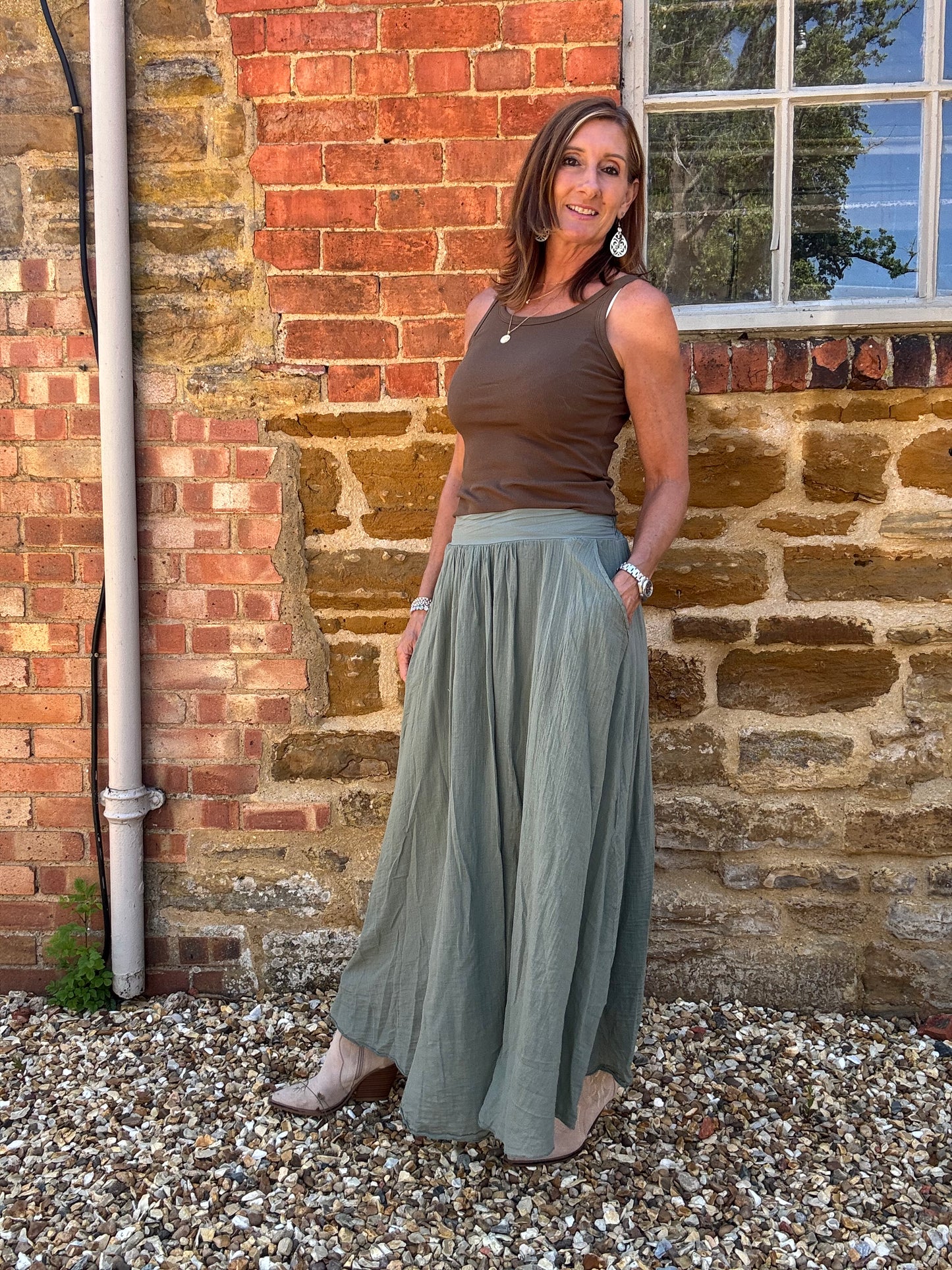 Sasha Cotton Maxi Skirt
