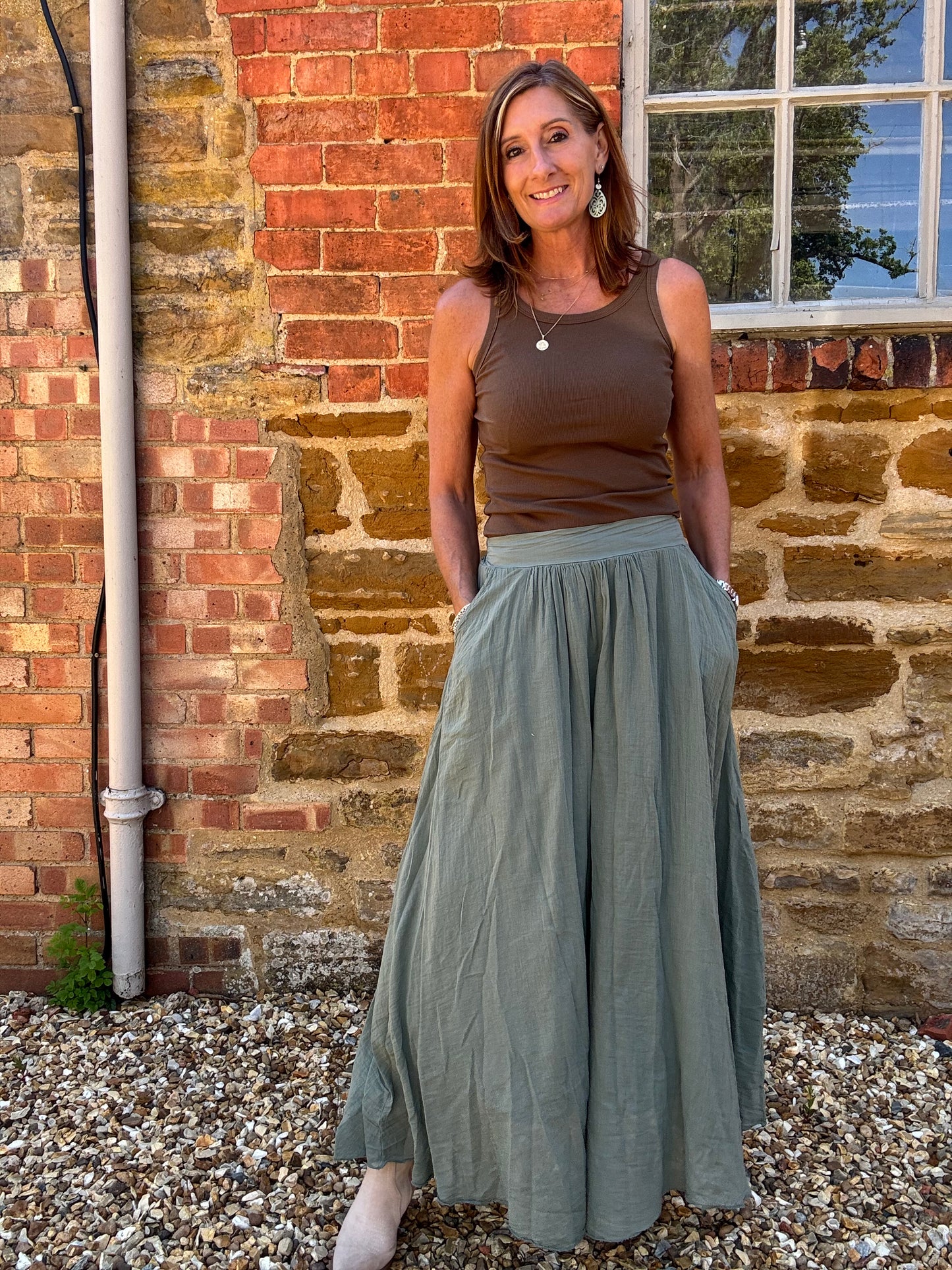 Sasha Cotton Maxi Skirt