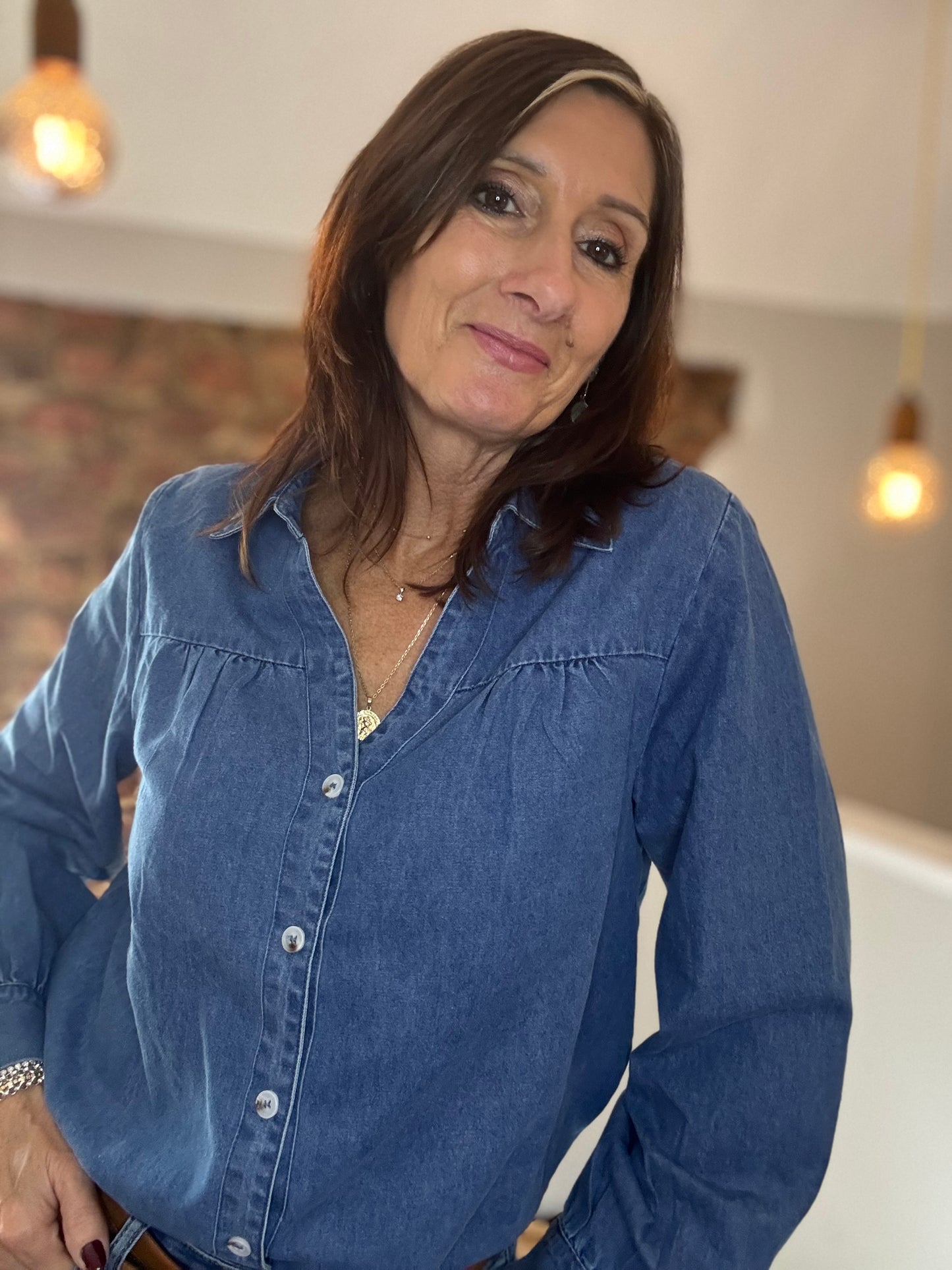 Dilly Denim Blouse