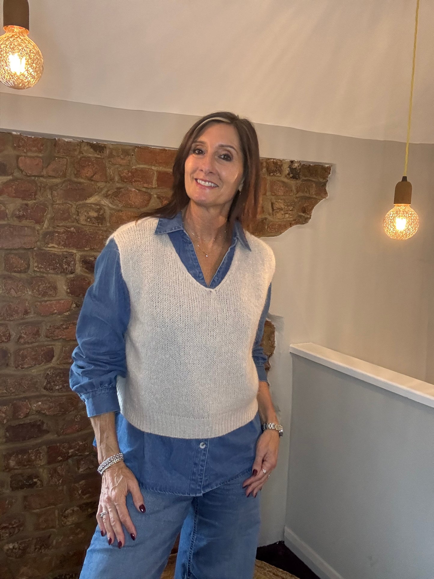 Dilly Denim Blouse