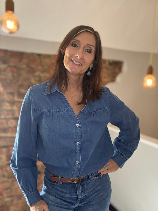 Dilly Denim Blouse