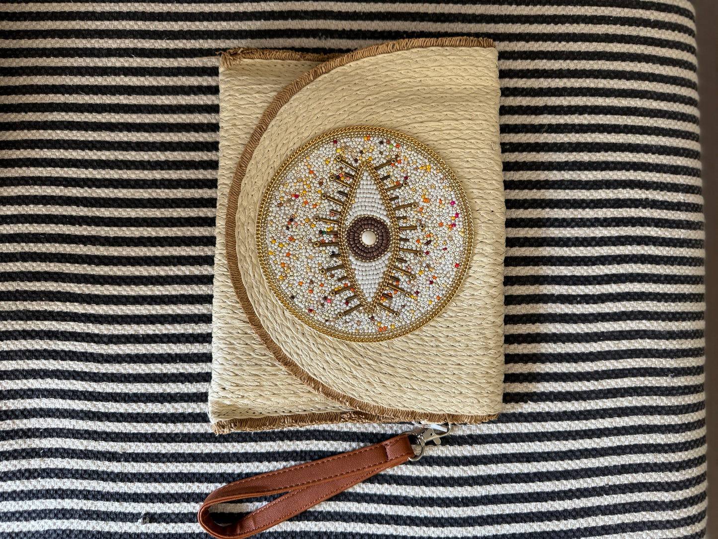 Naomi Beaded Eye Clutch