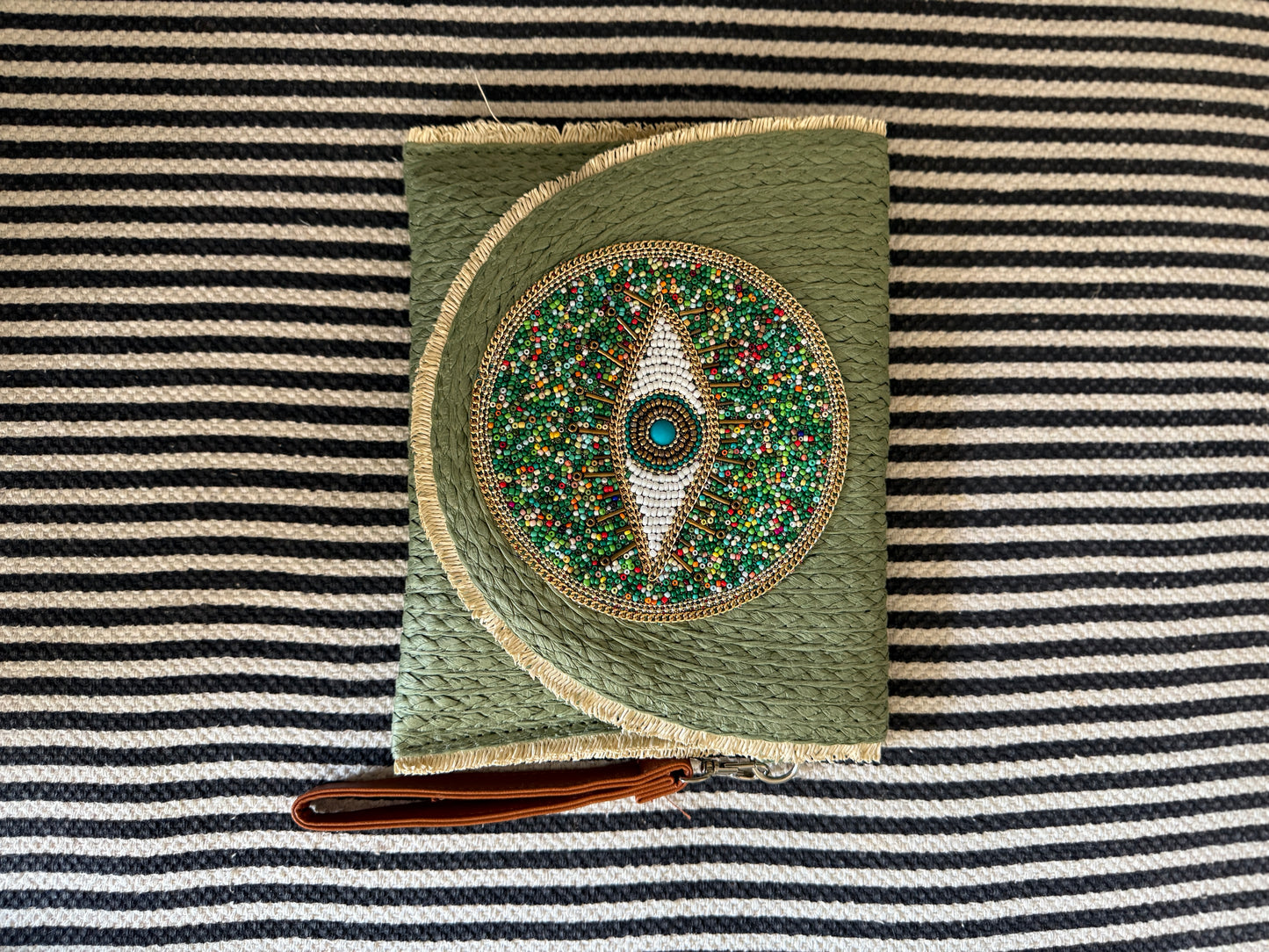 Naomi Beaded Eye Clutch