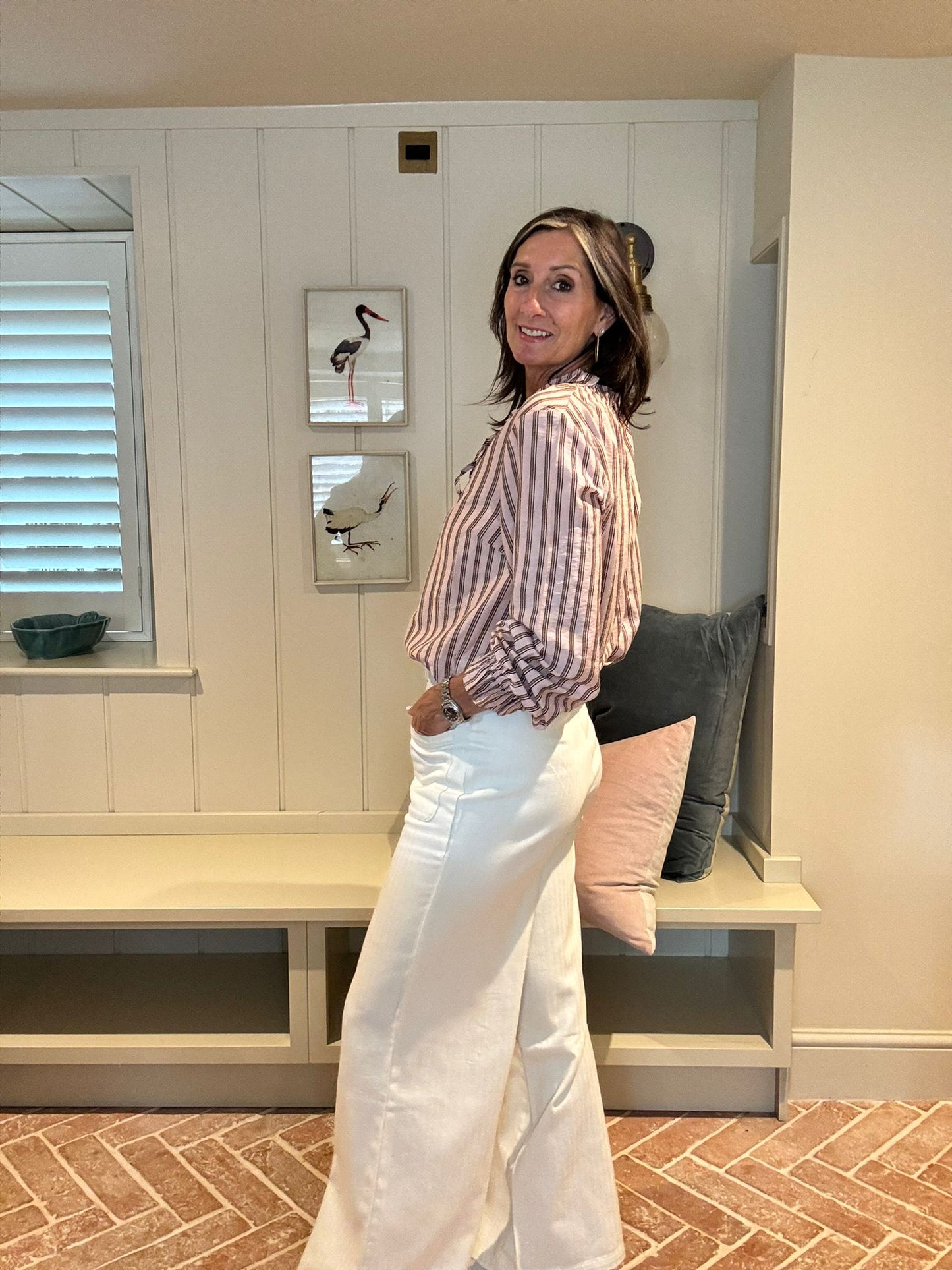 Hayley High Waisted Flare Trousers