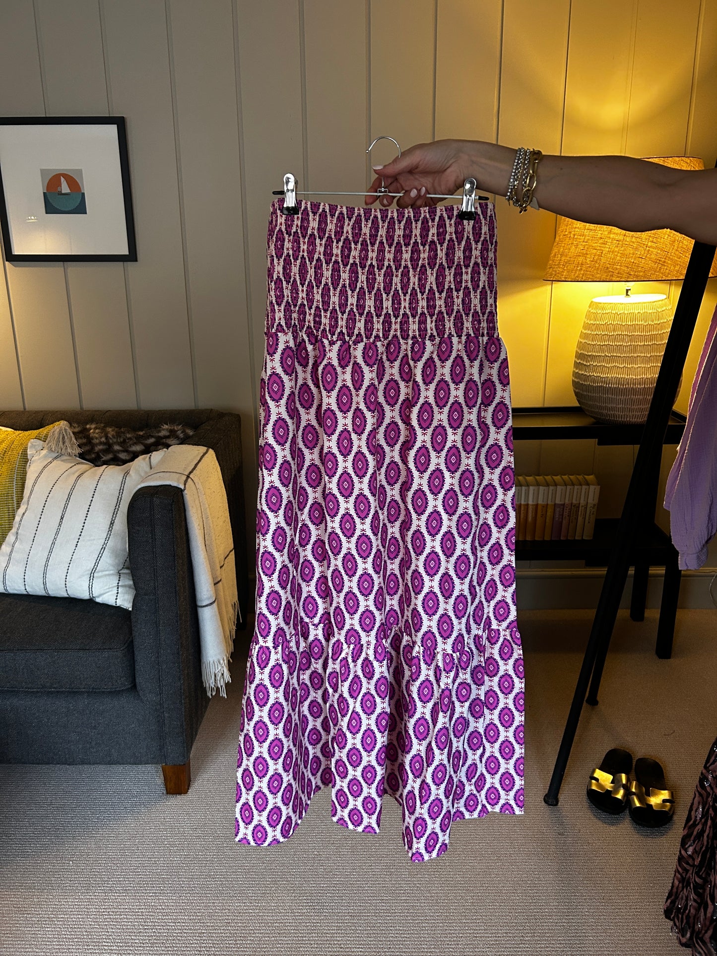 Penny boho beach maxi skirt