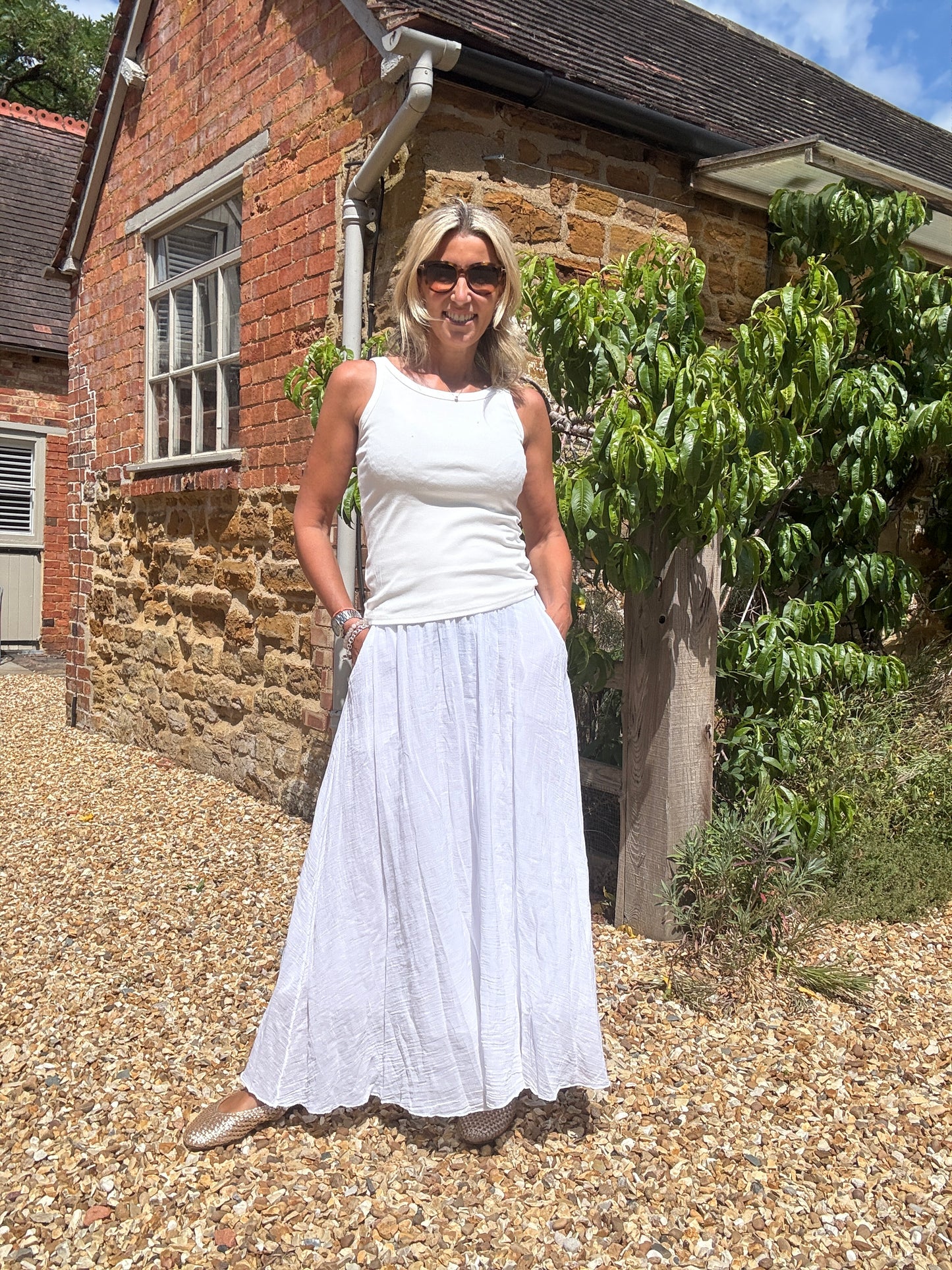 Sasha Cotton Maxi Skirt