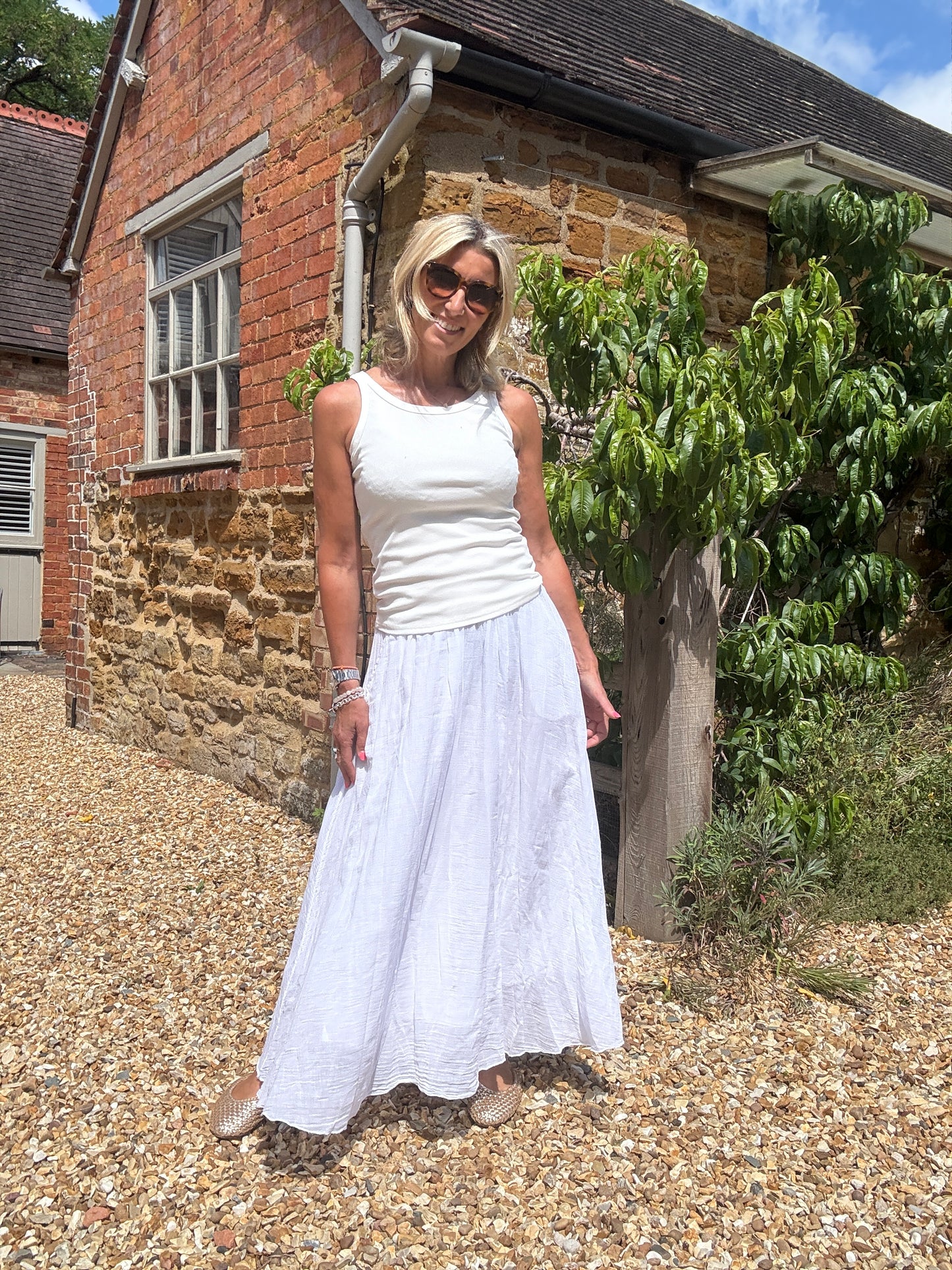 Sasha Cotton Maxi Skirt