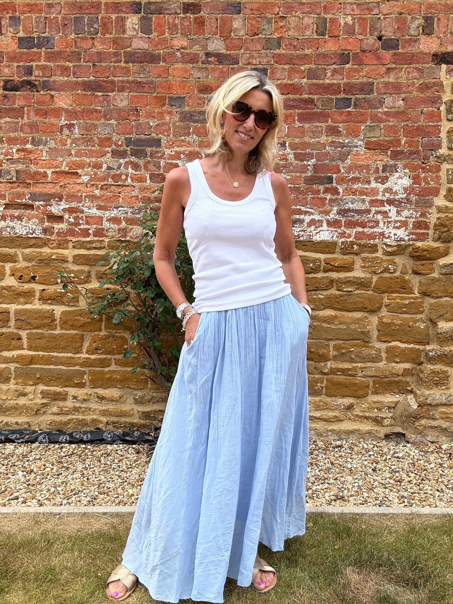 Sasha Cotton Maxi Skirt