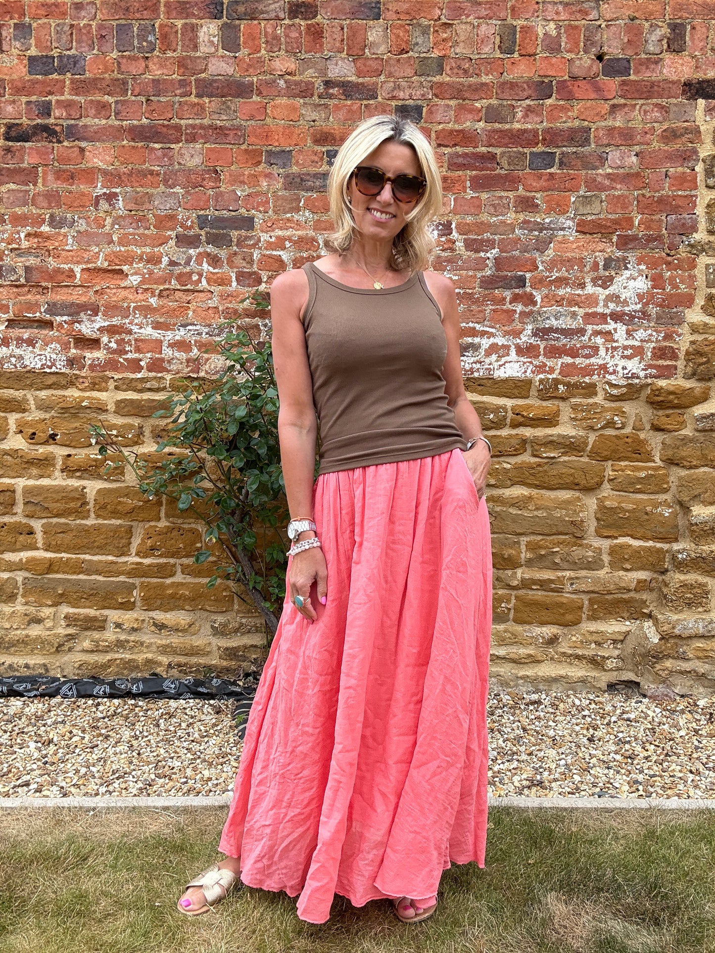 Sasha Cotton Maxi Skirt