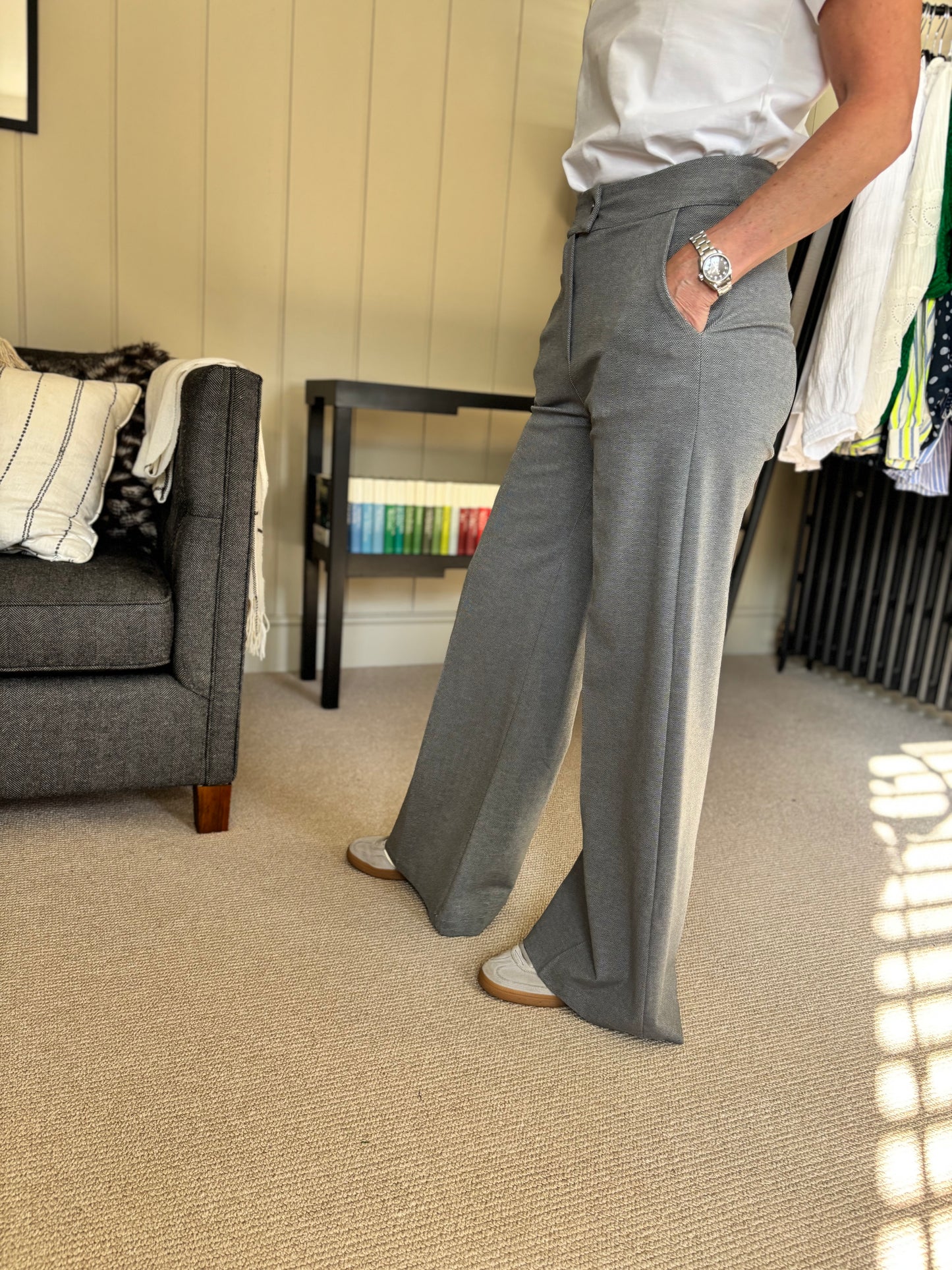 Stella Herringbone Trousers