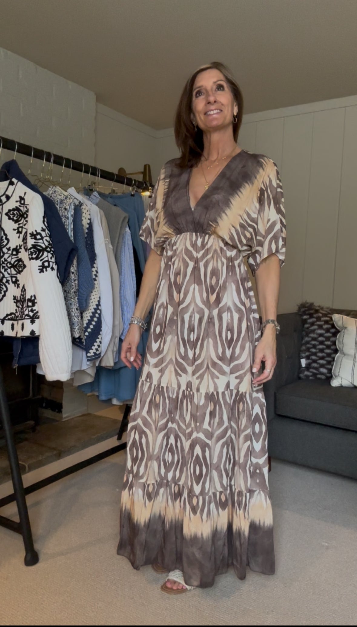 Annabelle butterfly sleeve dress