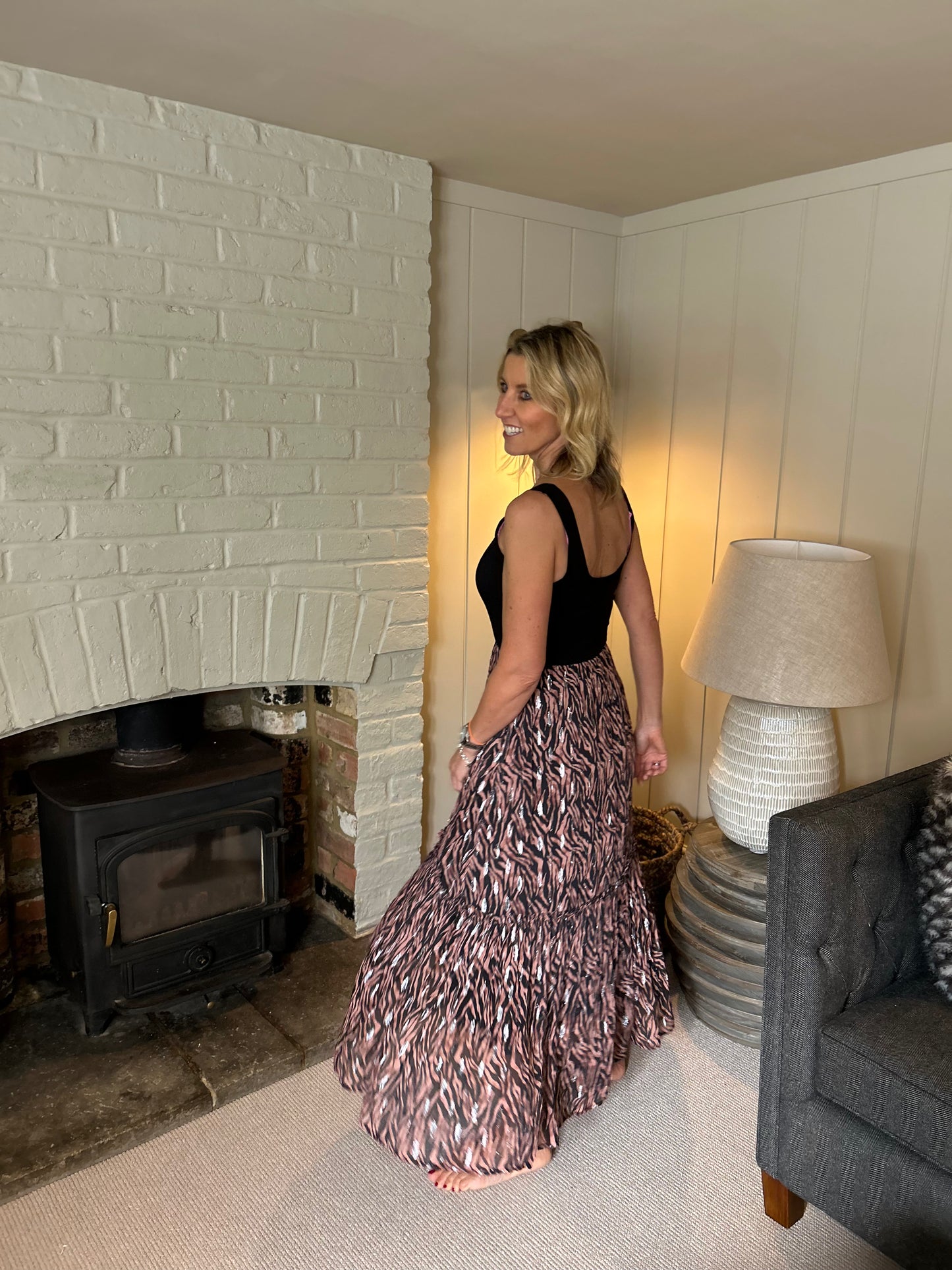 Mia Tiger Print Maxi Dress