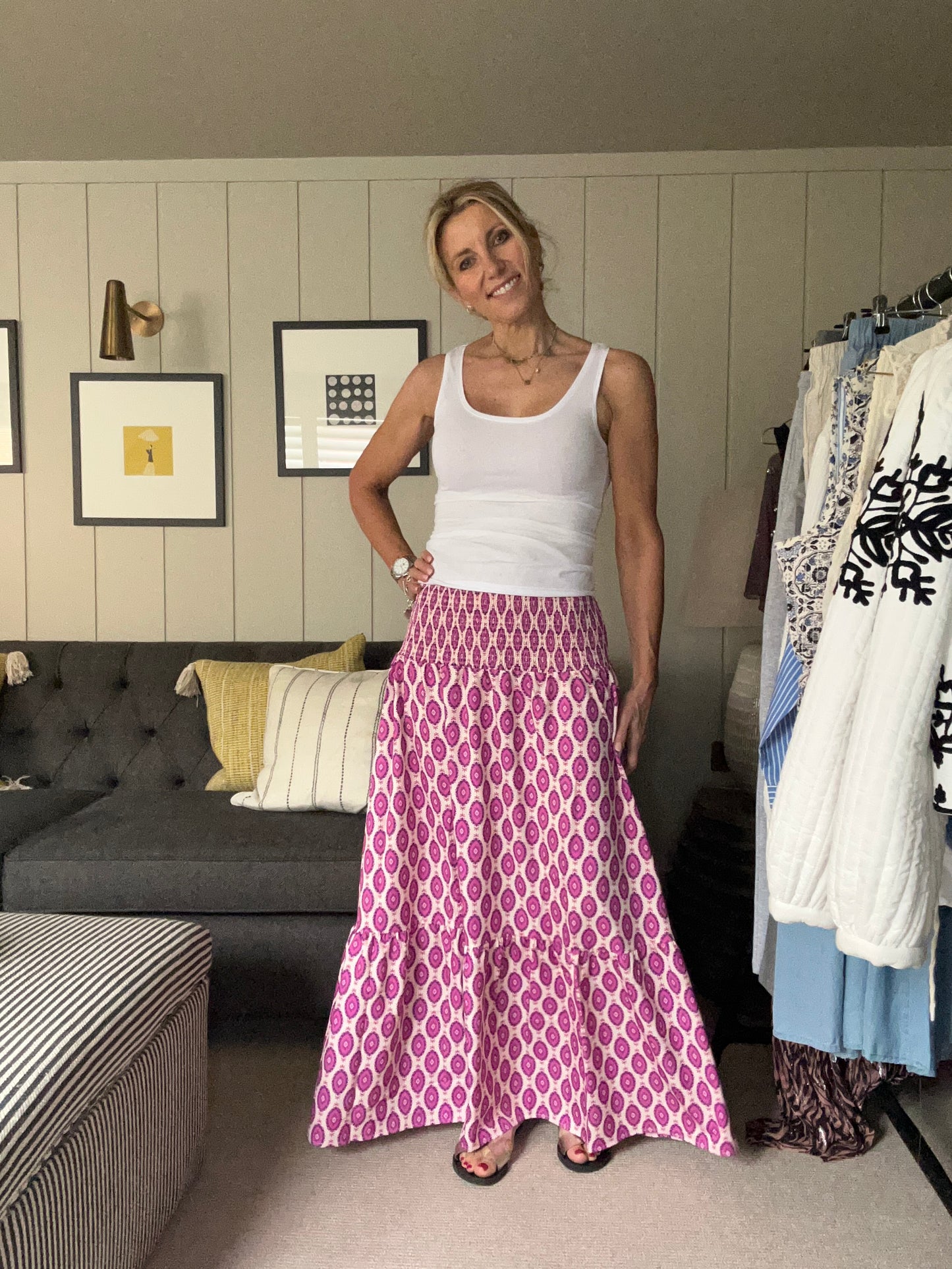 Penny boho beach maxi skirt