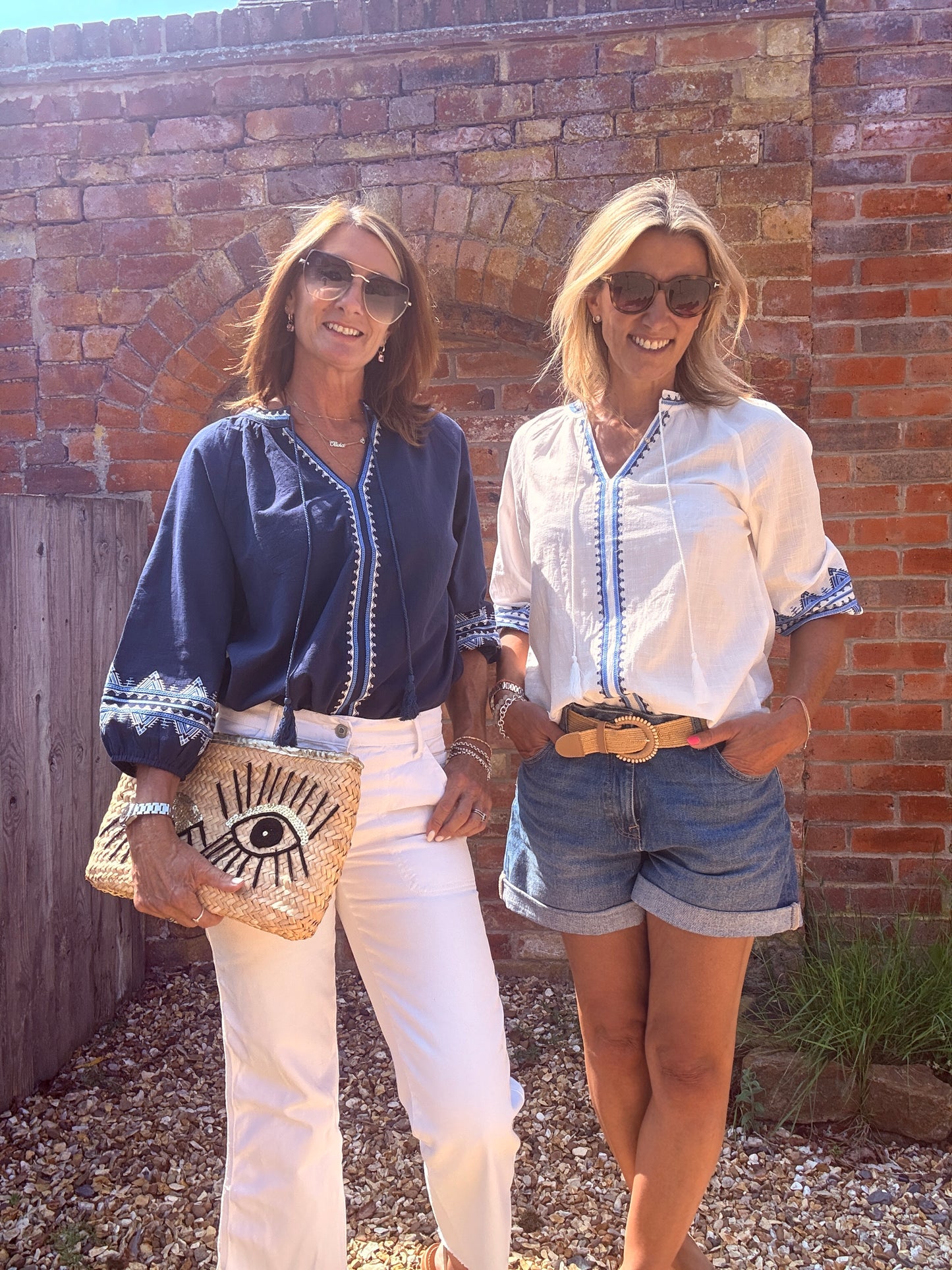 Billie Embroidered Smock Blouse