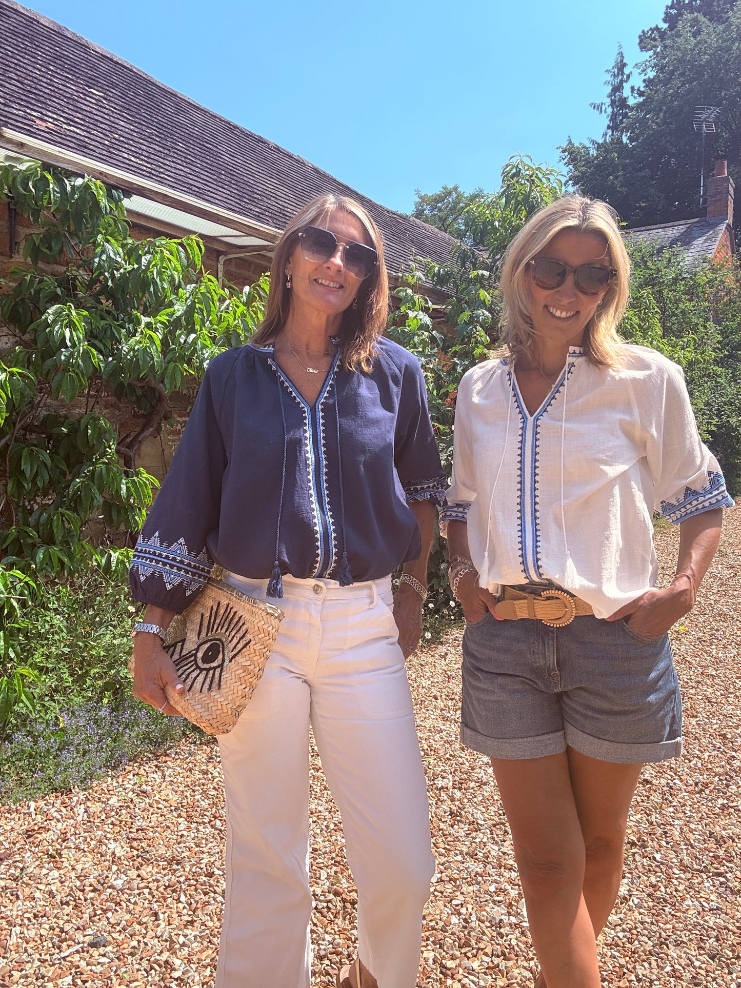 Billie Embroidered Smock Blouse