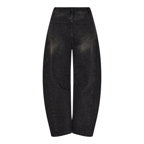 Brandy Barrel Leg Studded Jeans