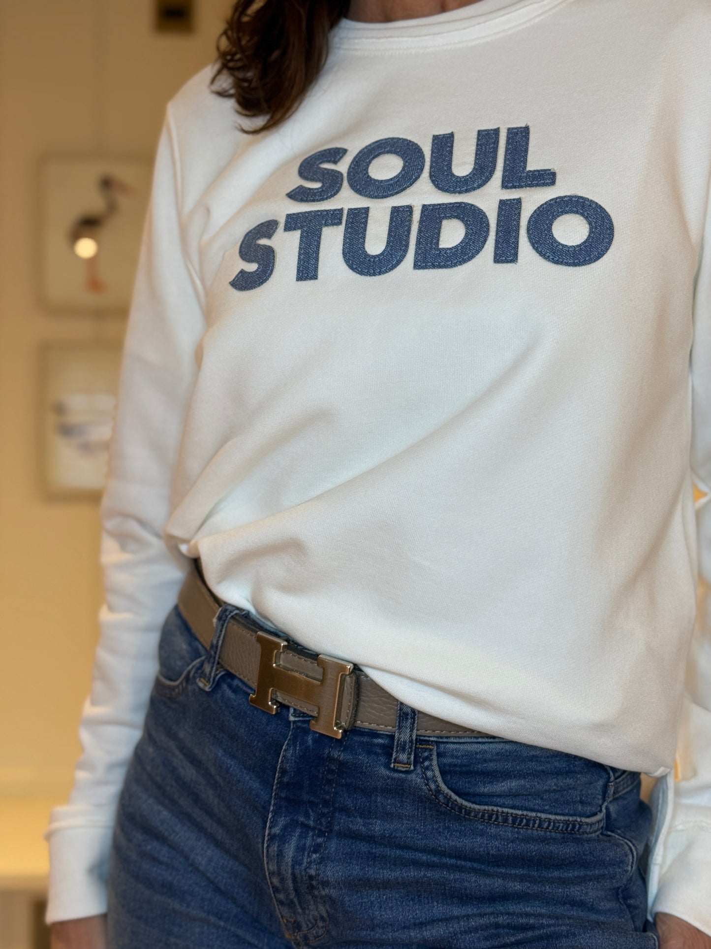 Soul Denim Patch Sweatshirt