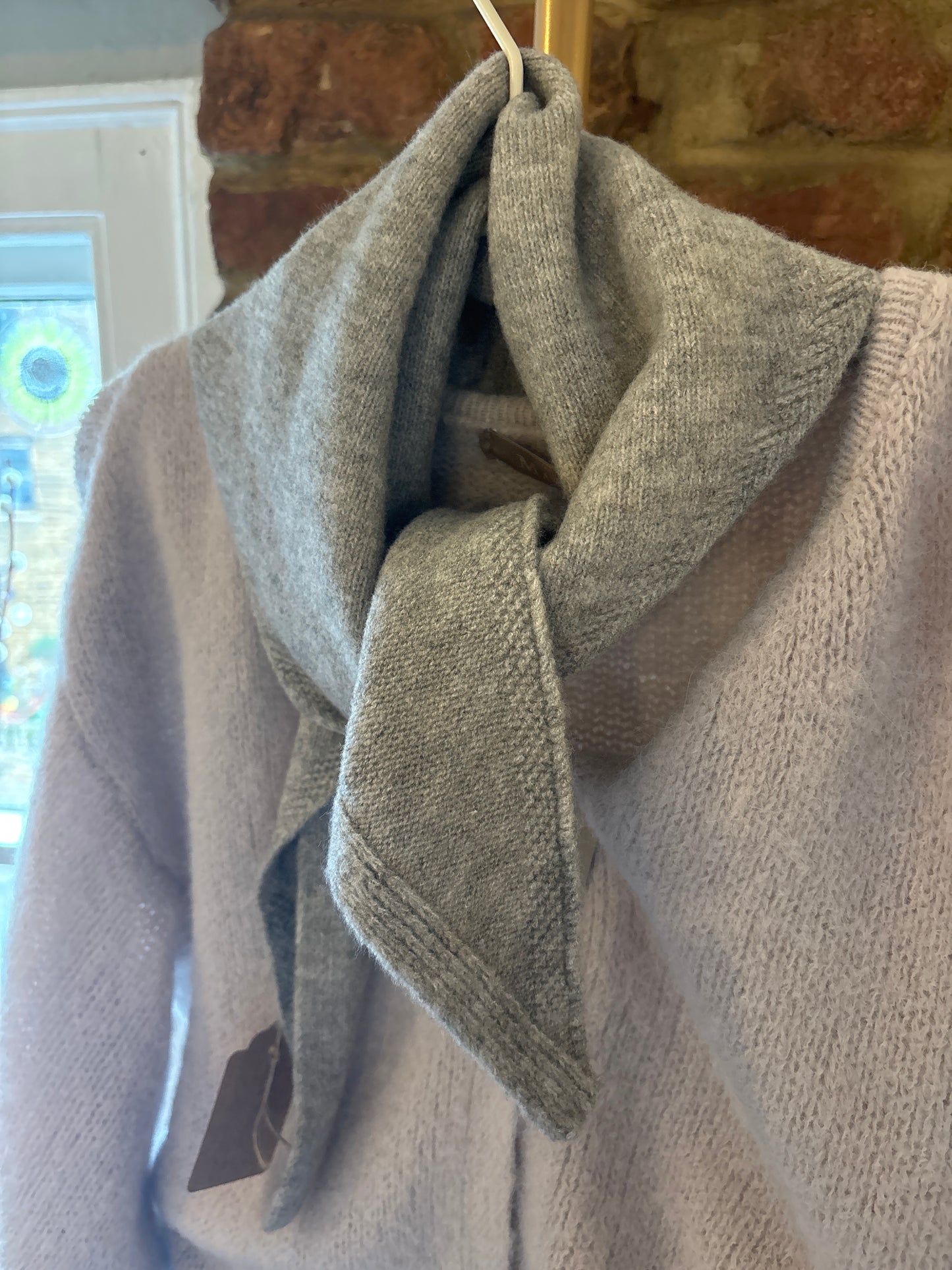 Peggy triangle wool neck scarf