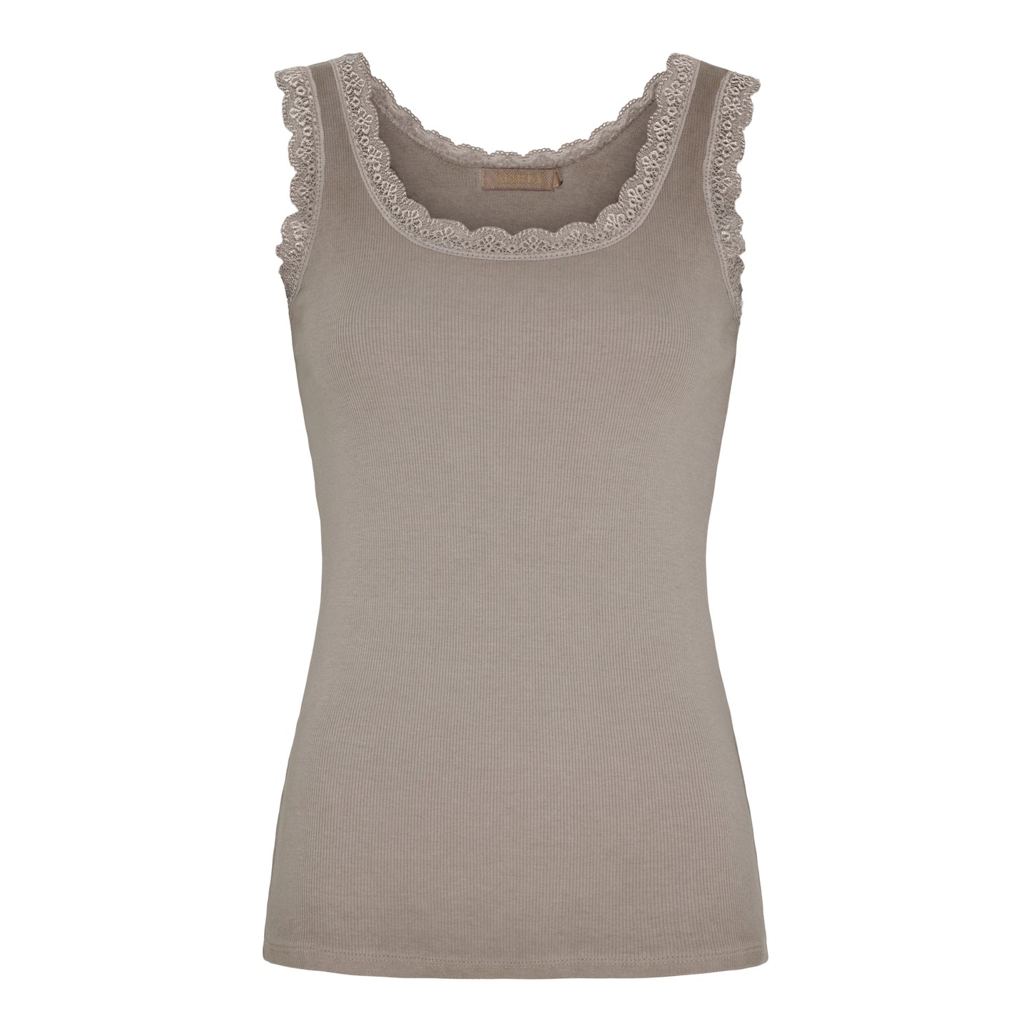 Lara Ribbed Lace Vest