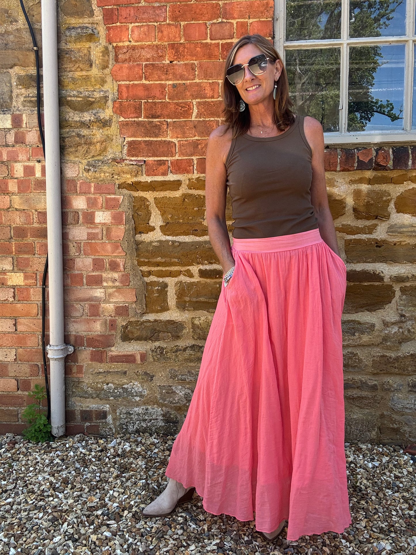 Sasha Cotton Maxi Skirt