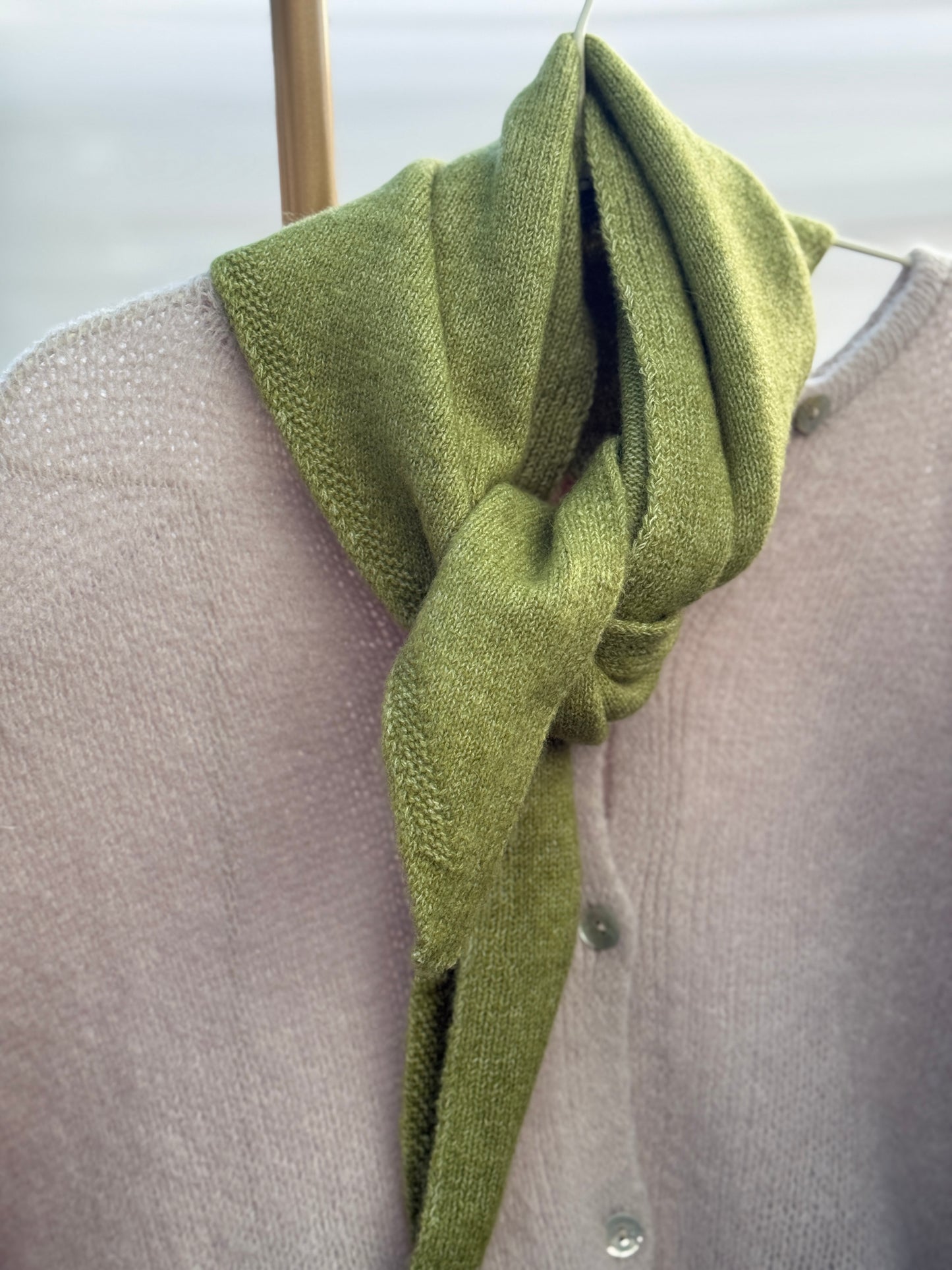 Peggy triangle wool neck scarf