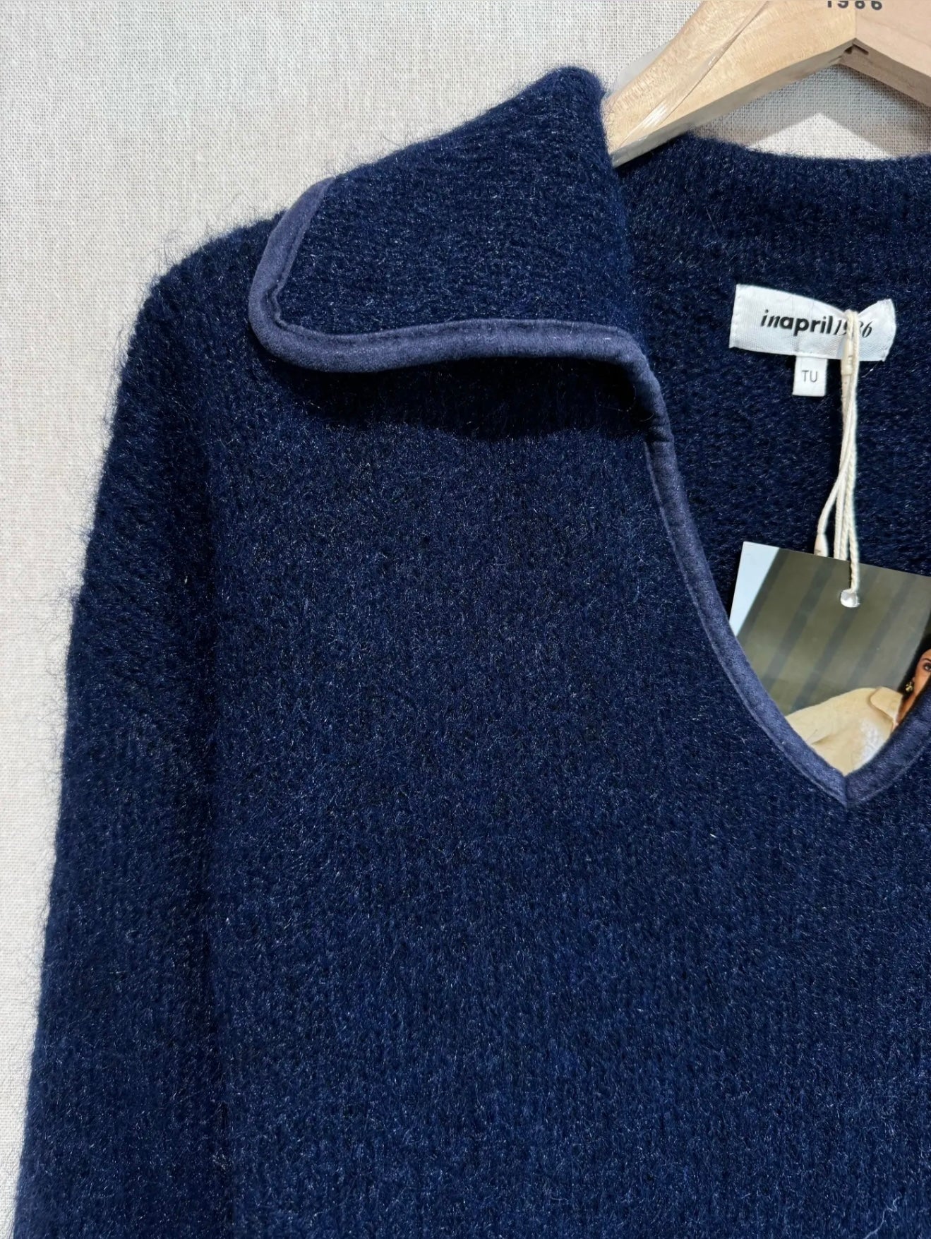 Nancy Knitted Trim V Neck Jumper