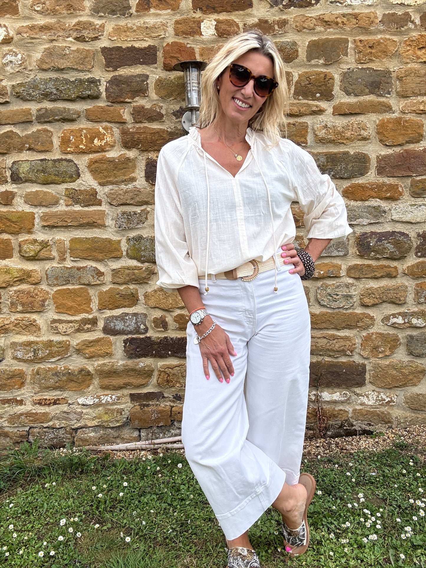 Nina Popover Cotton Blouse