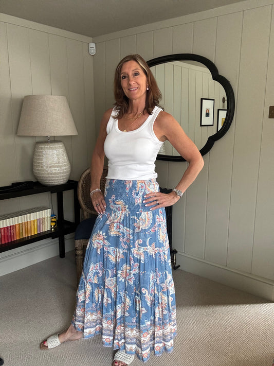 Zoe Paisley Maxi Skirt