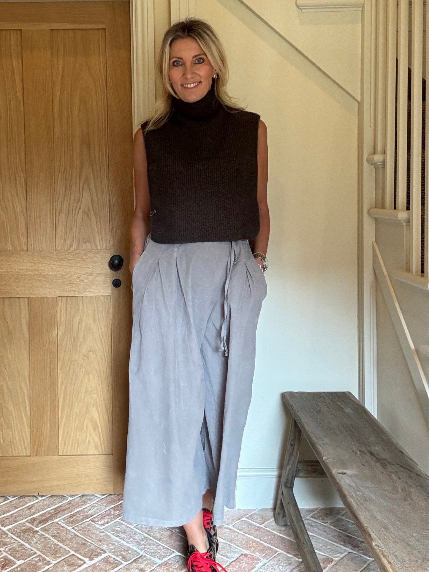 Tara High Neck Knitted Tabard