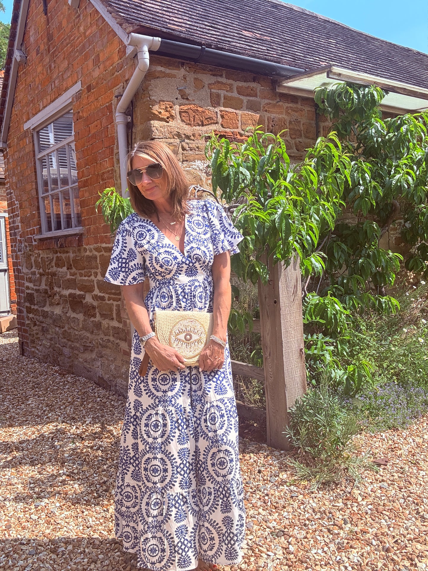 Madeline Butterfly Sleeve Maxi Dress